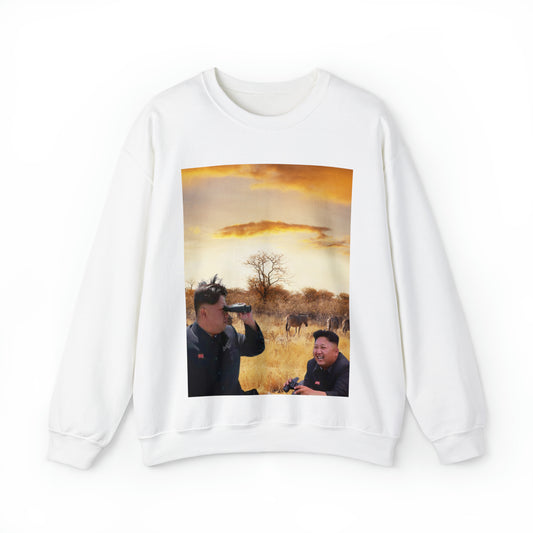 Kim Jong Un Safari Crewneck Sweatshirt