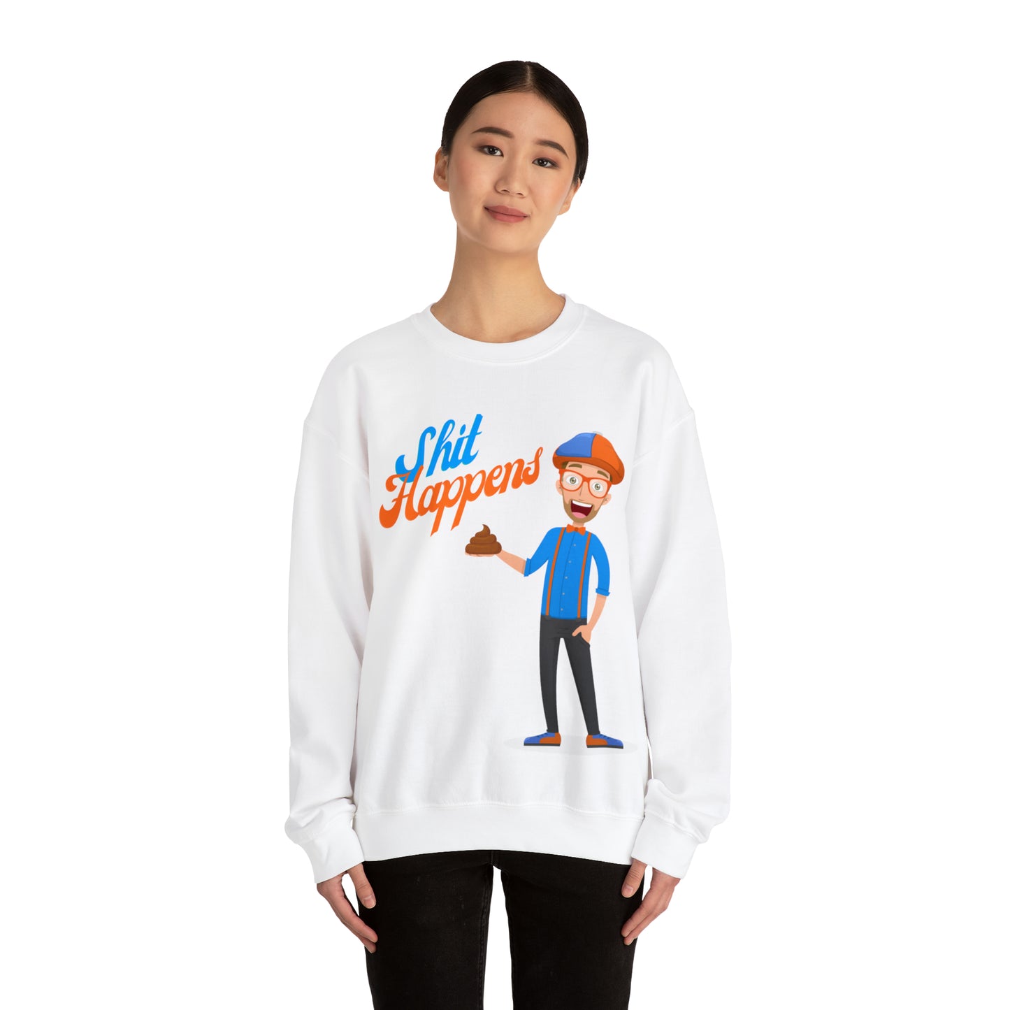 Shit happens Crewneck Sweatshirt