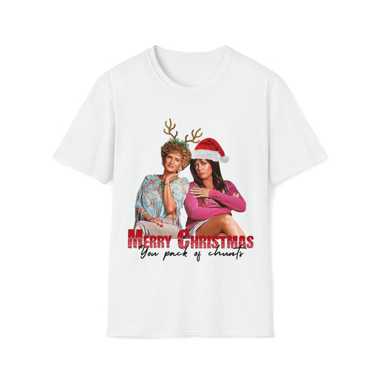 Merry Christmas you pack of chunts t-shirt