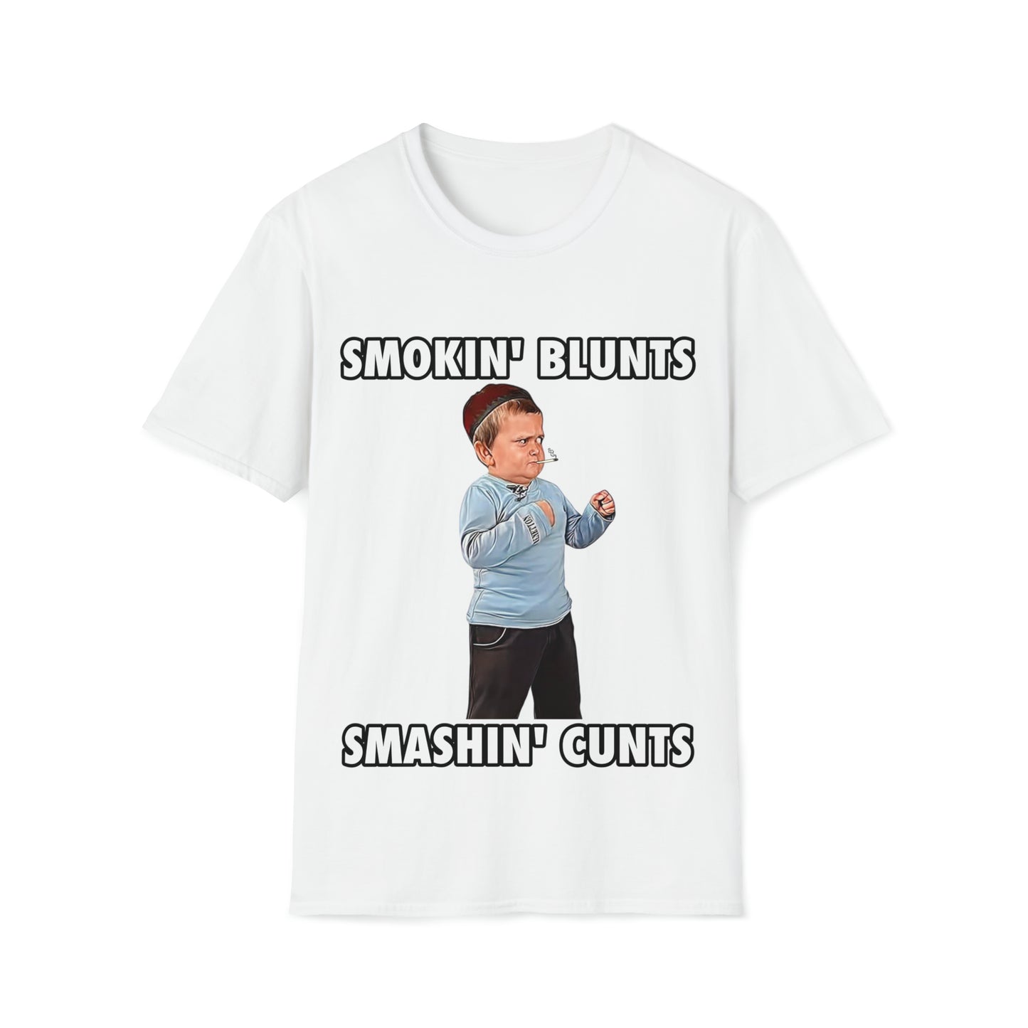 Smokin' blunts, Smashin' cunts t-shirt