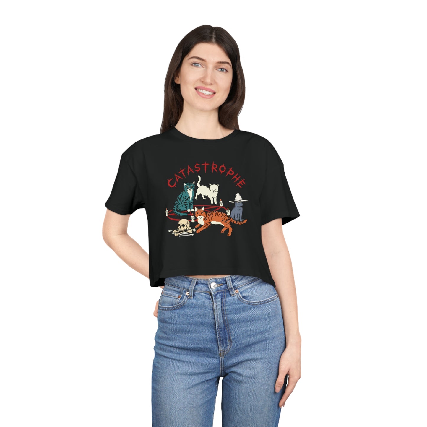 Catastrophe cropped tee