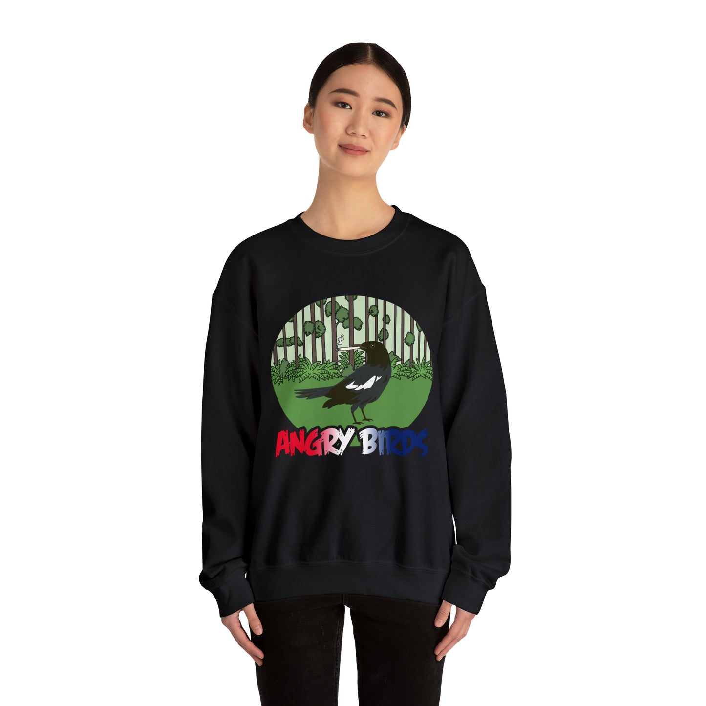 Angry magpie Crewneck Sweatshirt