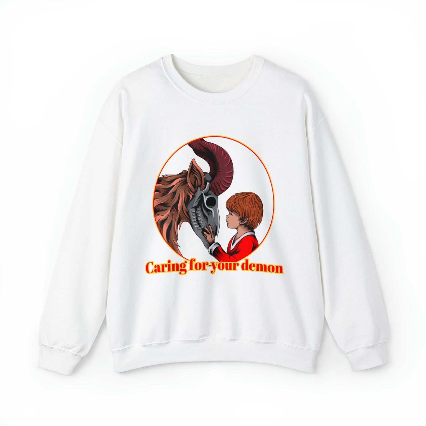 Caring for your demon Crewneck Sweatshirt