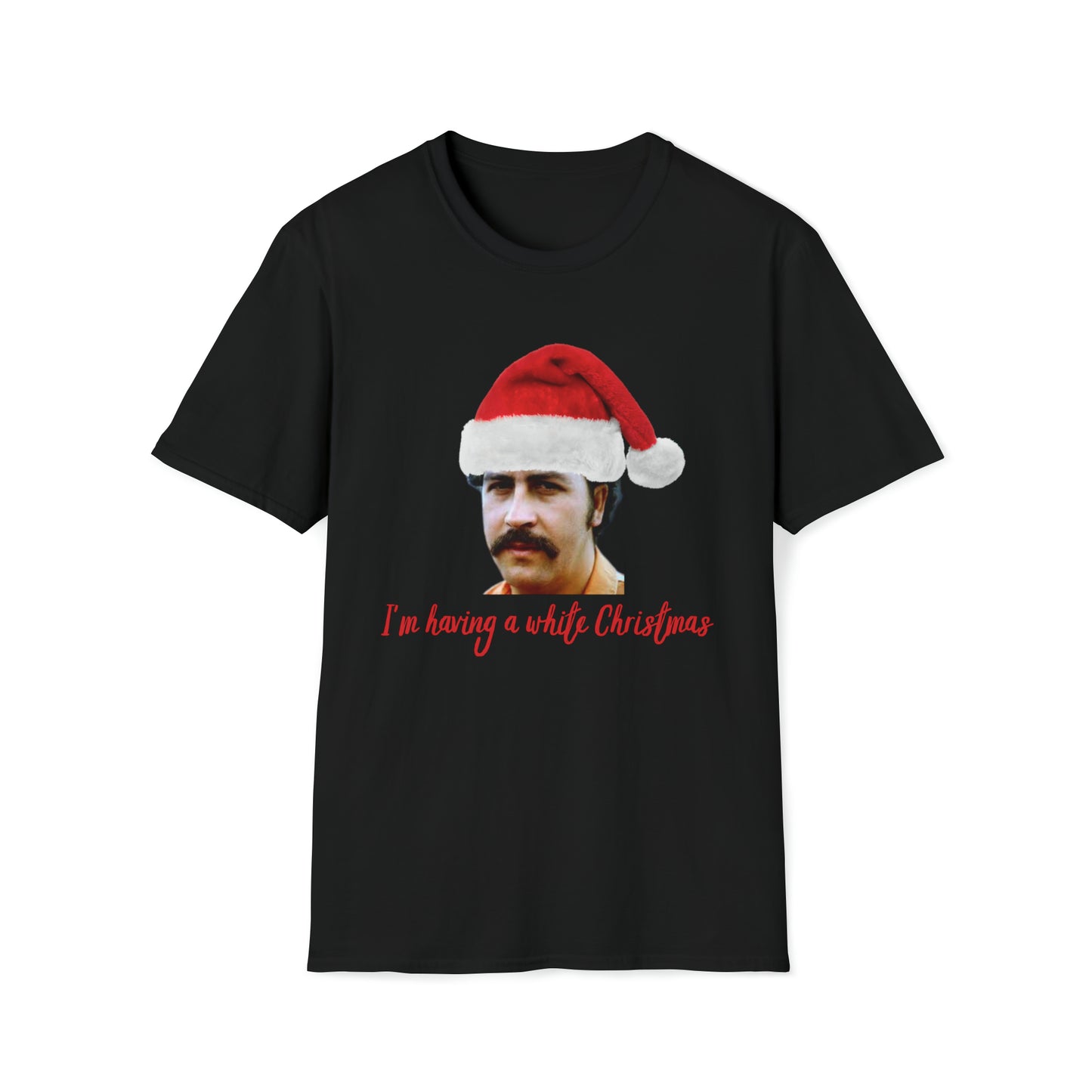 Pablo Escobar white Christmas t-shirt