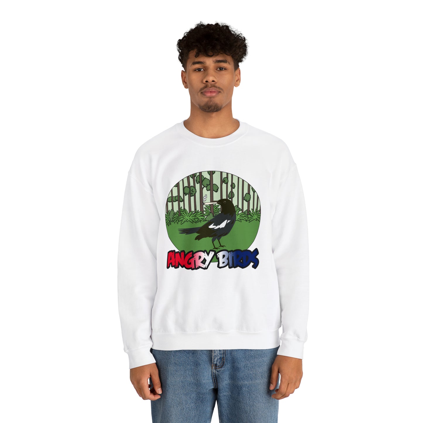 Angry magpie Crewneck Sweatshirt