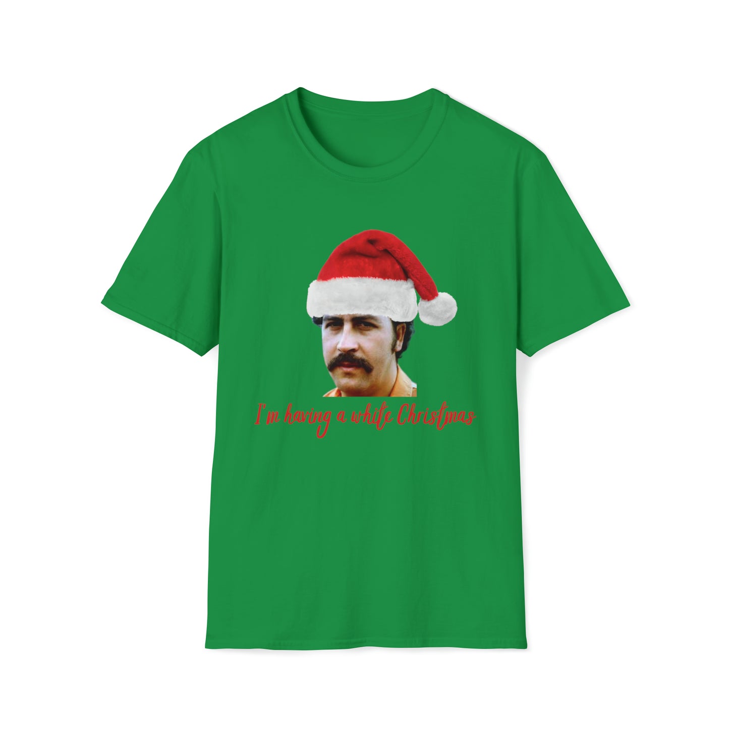 Pablo Escobar white Christmas t-shirt