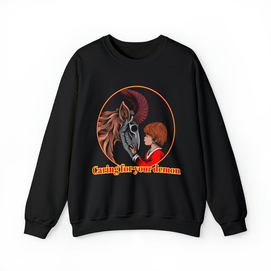 Caring for your demon Crewneck Sweatshirt