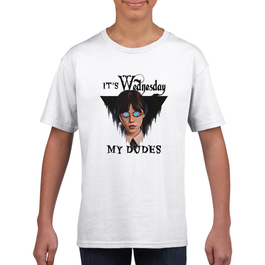 It's Wednesday my dudes Kids Crewneck T-shirt